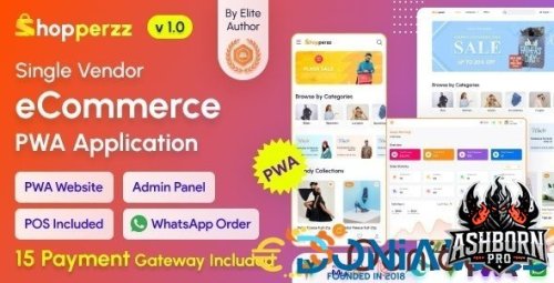 Mais informações sobre "Shopperzz - PWA eCommerce CMS with POS & WhatsApp Ordering | Inventory Management"